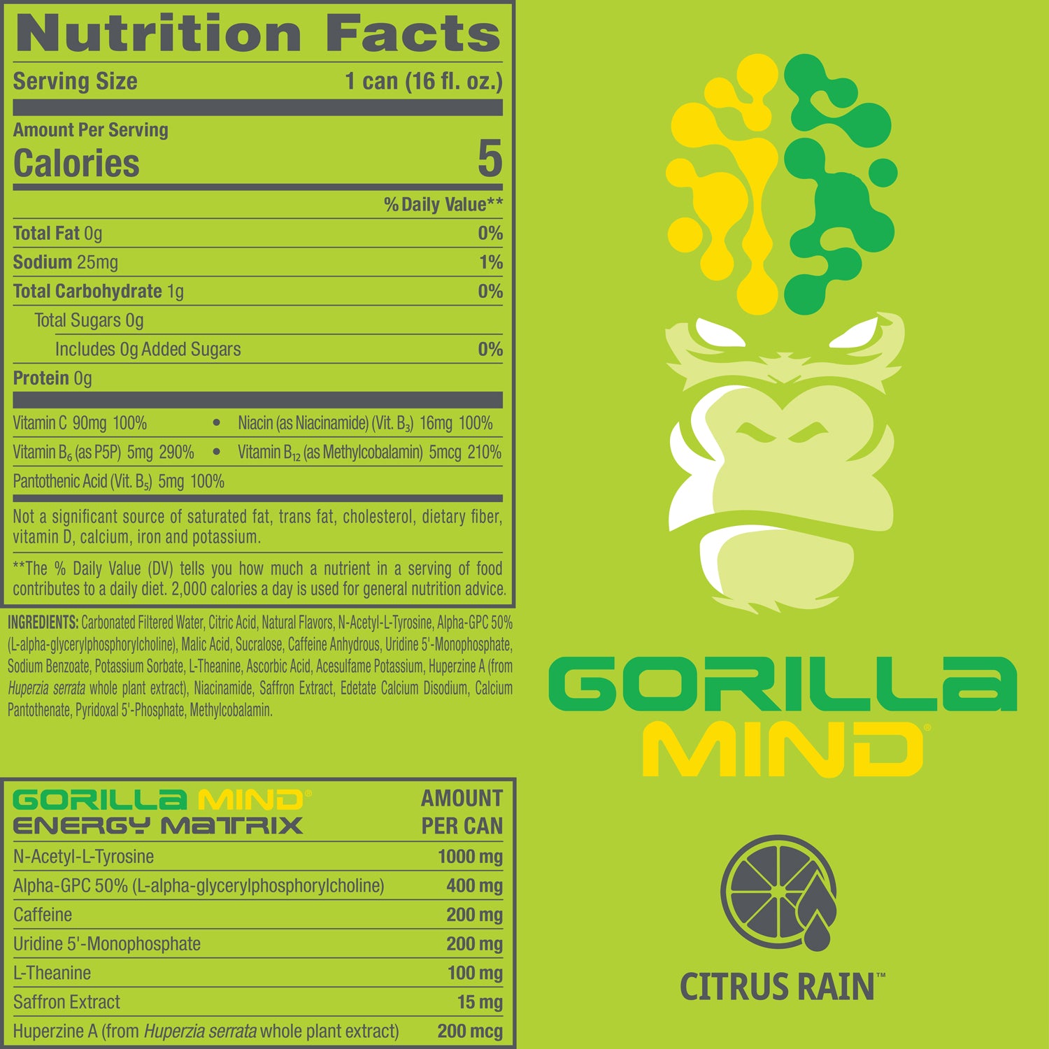 Citrus Rain Nutrition Facts