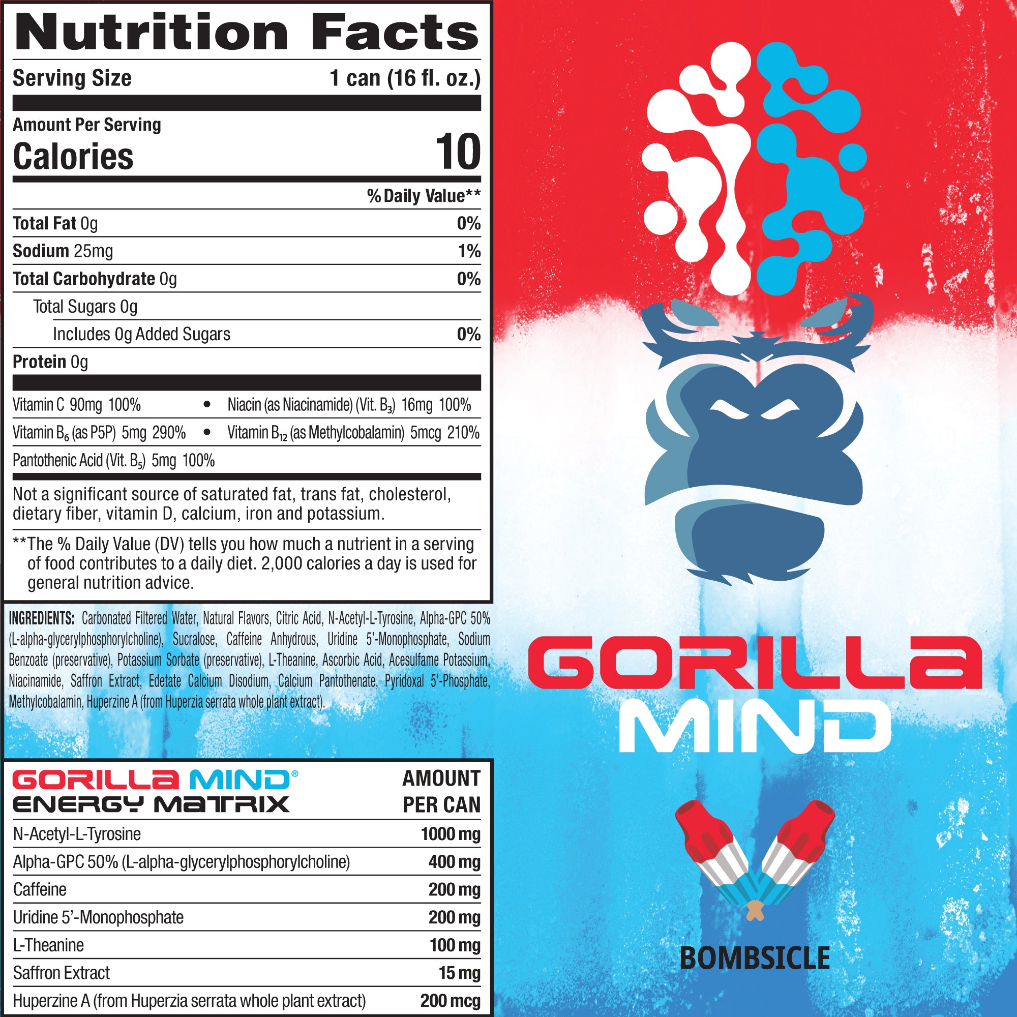 Bombsicle Nutrition Facts